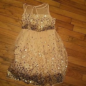 Peach sleeveless dress size 10
